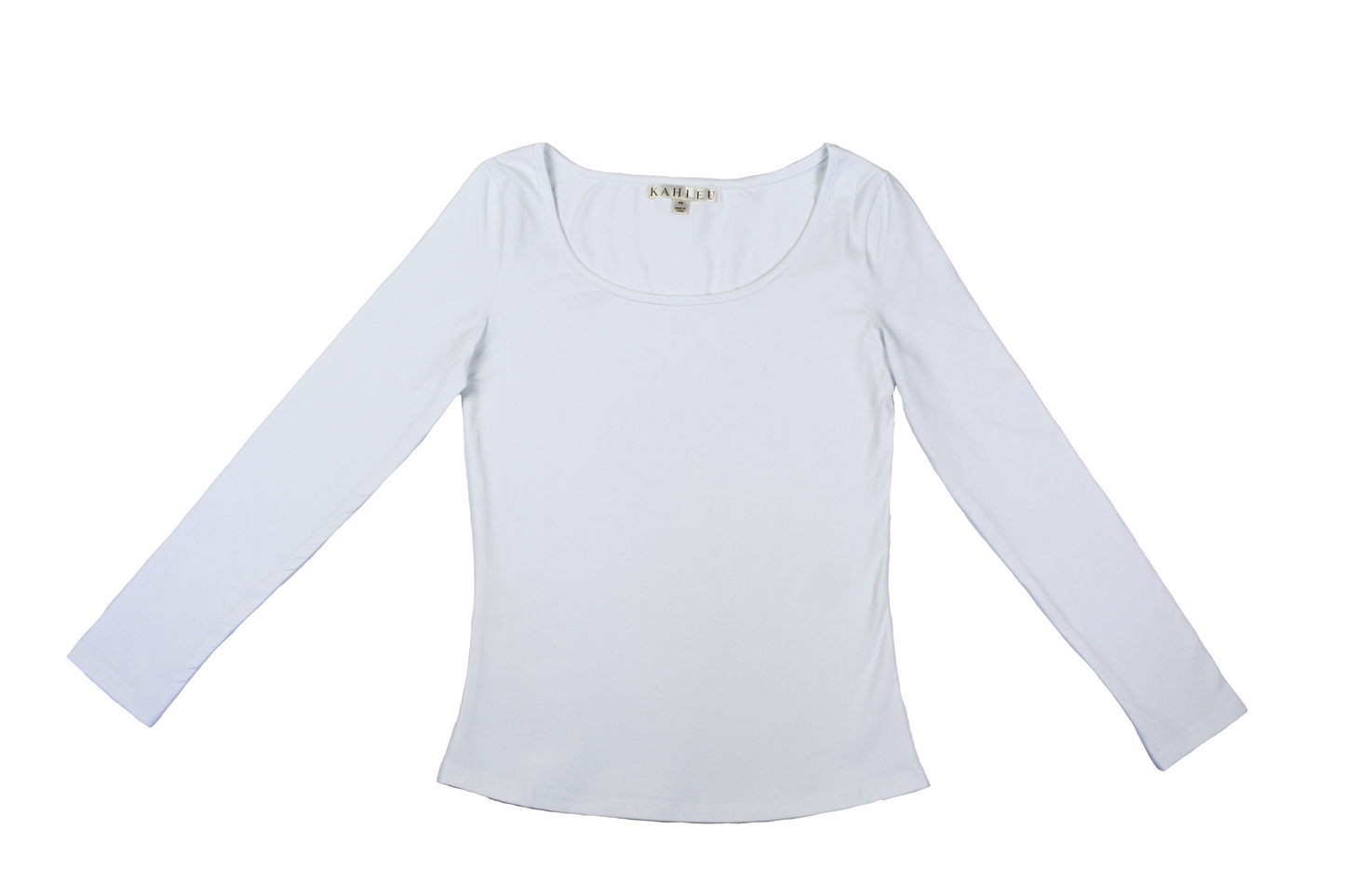 Petite Women's Long Sleeve Scoop Neck Top